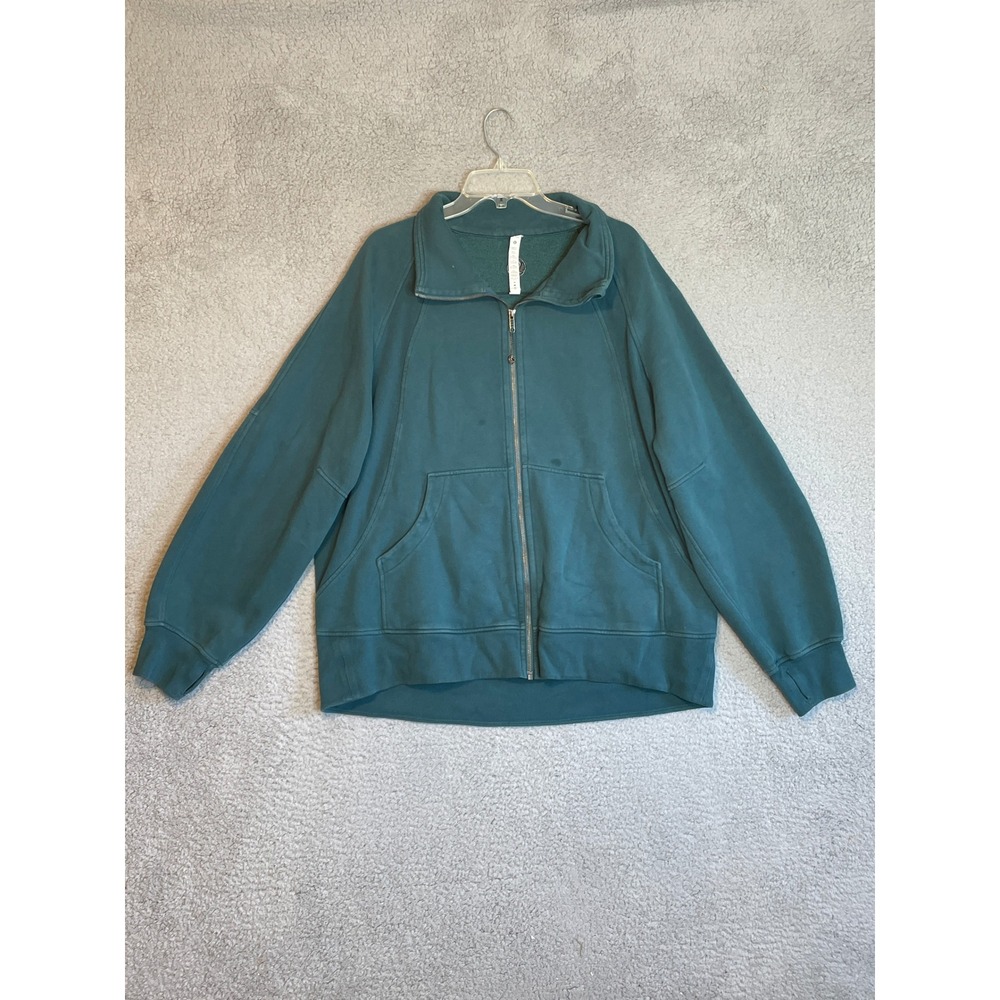 Lululemon Define Relaxed Fit Zip Front Jacket Womens XL/XXL Teal Green